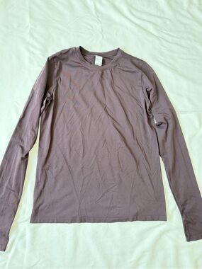 Women ‘s Fabletics Long-Sleeve Crew Neck Shirt - Dusty Mauve
